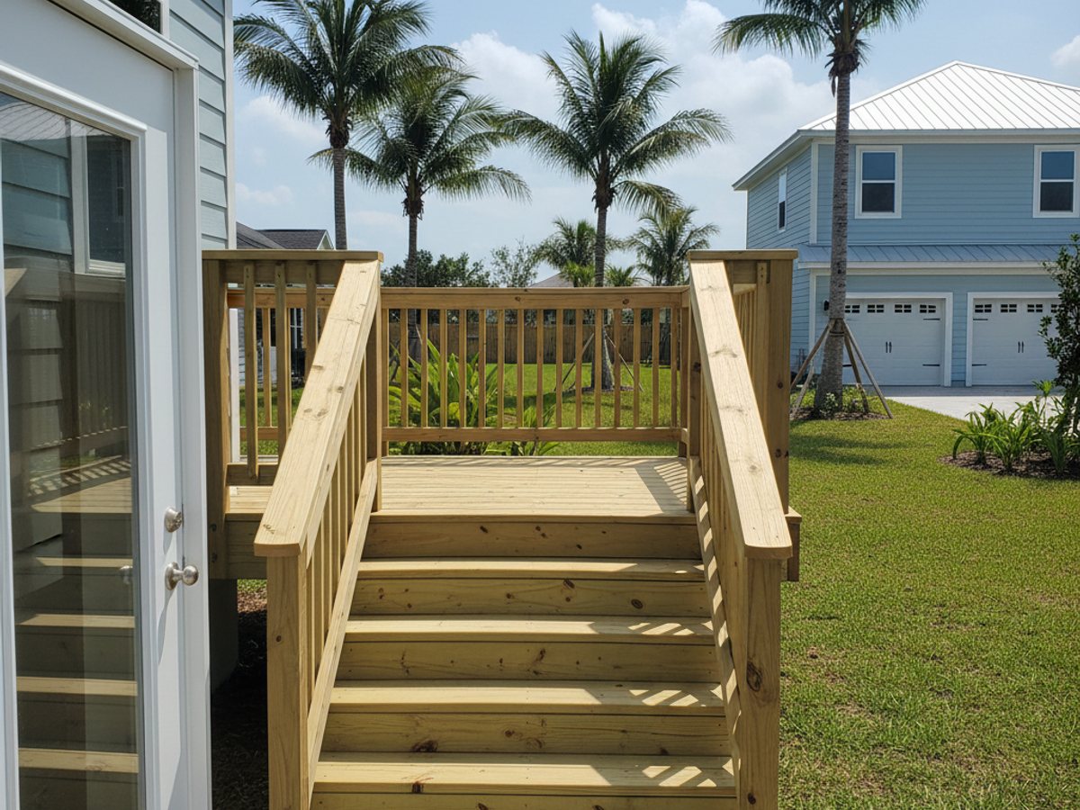 Deck Railing Repair & Installation completed by New Look Deck Co in Auburndale, FL