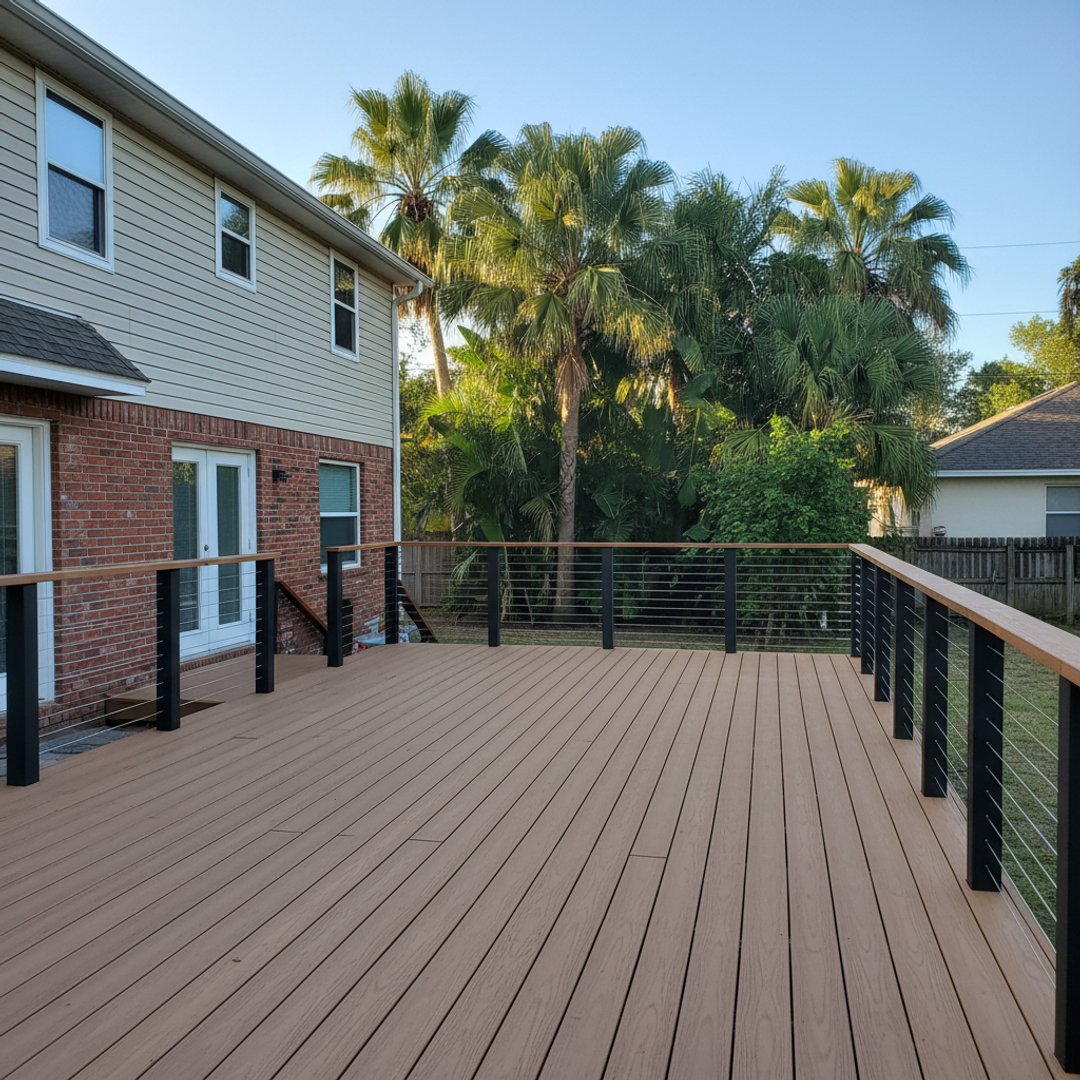 Deck Railing Repair & Installation completed by New Look Deck Co in Haines City, FL